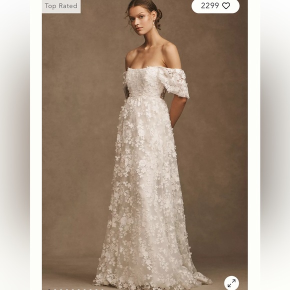 Watters Dresses & Skirts - Willowby WATTERS Lilia Puff sleeve lace Empire wedding Gown